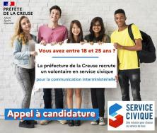 La préfecture de la Creuse recrute un volontaire Service Civique